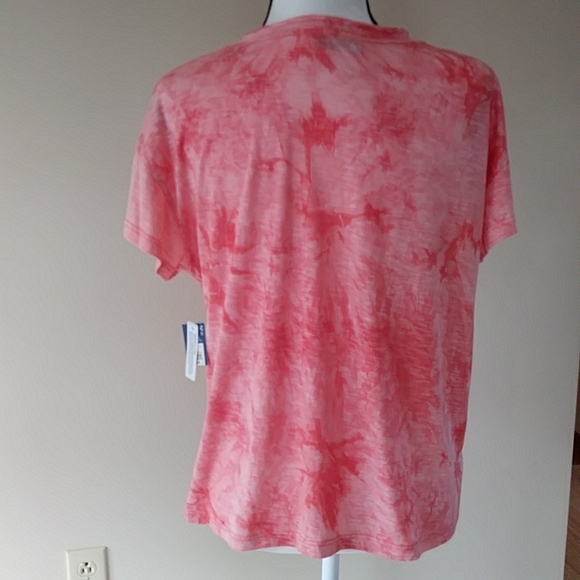 NWT Arizona Tie Dye Short Sleeve Top M Crabapple - Picture 5 of 14